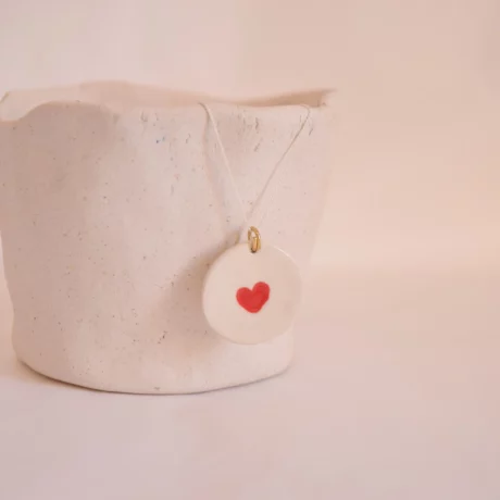 Collier rond coeur