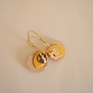 Créoles Crème Jaune
