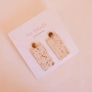 Boucles d'oreilles rothko moucheté automnale