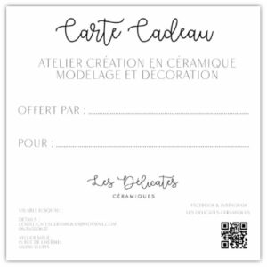 Carte cadeau Atelier Carte cadeau Atelier