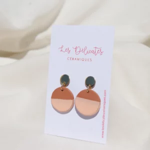 boucles-ceramique-ronde-beige-1 boucles d'oreilles rondes en céramique terre rouge et saumon